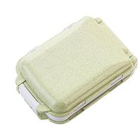 super1798 Portable 8 Compartments Travel Pill Medicine Storage Organizer Box Holder Case - Green