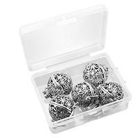 Hysagtek 5 Pcs Diffuser Locket Aromatherapy Essential Oil Pendant Cage Hollow Butterfly Locket Necklaces Pendants Charms,Antique Silver