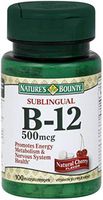 Nature's Bounty Vitamin B-12 500 mcg Microlozenges 100 ea (Pack of 8)