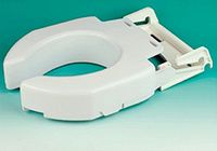 ALIMED 712208 Hinged Secure Bolt Elevated Toilet Seat Standard