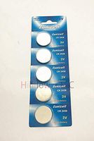 Hillflower 5 pcs CR2430 Card Blister 2430 BR2430 3V Long Duration Lithium Light Prime Quality Battery with Hillflower Coupon