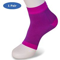 Kinship Comfort Brands Plantar Fasciitis Foot Socks for Men & Women - Compression Foot Sleeves for Pain Relief, Heel Pain, Treatment for Everyday Use with Arch Support | 4 Colors (S,M,L,XL)