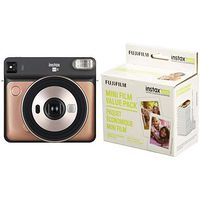 Fujifilm Instax Square SQ6 - Instant Film Camera - Blush Gold with Mini Instant Film Value Pack - (3 Twin Packs, 60 Total Pictures)