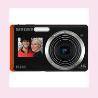 Samsung TL225 DualView 12.2MP Digital Camera with 4.6X Optical Zoom and 3.5-Inch LCD Screen and 1.5-Inch Front Screen (Orange)