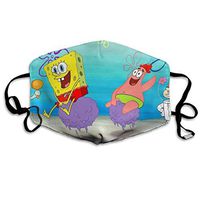 SSUJ7 Spongebob Cartoon Men Women Adjustable Earloop Mouth Guard Anti-Dust Washable Reusable Mouth Guard for Kids Teens Adults Anti Pollution,Anti-smog