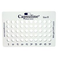 Size 0 Capsule Holding Tray by Capsuline - 50 Count