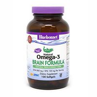 BlueBonnet Nutrition Omega-3 Brain Formula Softgels, 120 Count