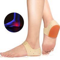 HELLCUP Heel Cups - Plantar Fasciitis Inserts - Heel Cushion Inserts for Heel Pain, Heel Spur, Cracked Heels, Achilles Tendonitis, Heel Protectors, Poron Heel Support Seat Wraps, S(W 5-6)