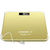 High-Precision Human Scale, Electronic Weight Scale, Digital Display/Temperature Display Gold