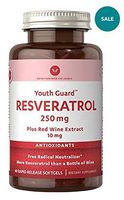 Vitamin World Youth Guard Resveratrol 250mg Plus red Wine Extract 10mg 60 Rapid Release softgels