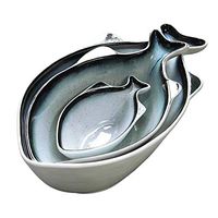 Bowl Soup Folk culture bowl Three-piece Combination Soup Folk culture bowl Home Ice Cream Dessert Folk culture bowl Banquet Dinner Soup Folk culture bowl, Fruit Salad Ceramic Folk culture bowl Tablewa