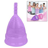 DXJJ Reusable Menstrual Cup Alternative to tampons Transparent Silicone Period Cup for Heavy Flow or Post Childbirth,4PCS,L