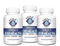 Heyedrate Triglyceride Omega 3 Fish Oil for Eye Health, Provides Comfort for Irritated Eyes, Easy to Swallow, Small, Burpless Softgel, EPA, DHA, and Omega 7 Fatty Acids (3 Pack)