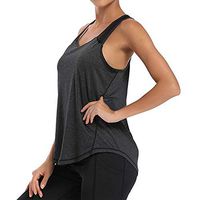 Aniywn Workout Tank Tops for Women - Racerback Athletic Yoga Tops, Running Exercise Gym Shirts Black