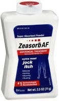 Zeasorb Antifungal Treatment Powder, Jock Itch - 2.5 oz, Pack of 4