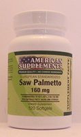 Saw Palmetto Berry Extract 160 MG American Supplements 120 Softgel