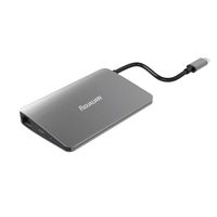 FSDUALWIN USB C Hub,9-in-1 Type C Hub with Ethernet Port, 3.5mm Audio/Mic 2in1, 4K HDMI, USB 3.0 SD/TF, 2 USB 3.0 Ports, USB-C Power Delivery, Mini DP,Mini DisplayPort,Portable for Mac Pro and Oth