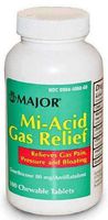 Mi-Acid Gas Relief 80mg Chewable Tablets - 100 by Major by Major Pharmaceuticals