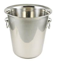 Winco WB-4 4 Quart Wine Bucket, Set of 6