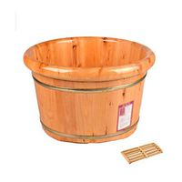 Footbath，Solid Wood Foot Washing Barrel，Foot Basin Wooden Bucket，Foot Spa Wooden Tub，Solid Wood Foot Basin，Foot Bath Tub，Wooden Wash Basin