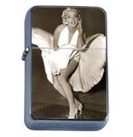 Marilyn Monroe Iconic Dress Up Windproof Refillable Flip Top Oil Lighter with Tin Gift Box D-082