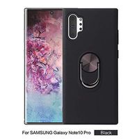 Slim case for Samsung Galaxy Note 10 Case, 360 Degree Rotatable Ring Stand and Ring Holder Kickstand Fit Magnetic Car Mount Slim Soft Protective Case Cover for Samsung Galaxy Note 10 (Black)