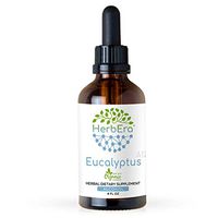 Eucalyptus A120 Alcohol Herbal Extract Tincture, Organic Eucalyptus (Eucalyptus Globulus) Dried Leaf (4 fl oz)
