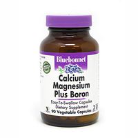 BlueBonnet Calcium Magnesium Plus Boron Vegetarian Capsules, 90 Count