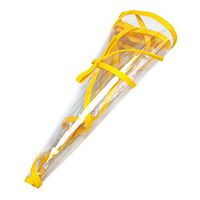 Alician Kids Transparent TPU Detachable Protective Cover Anti-Droplets Dustproof Sheild for Casual Hat Yellow Edge 48-50CM