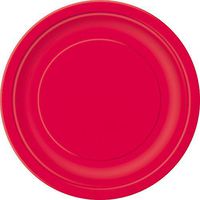 Red Paper Plates, 50ct