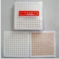 LINKALO Magnets Gold Plated Ear Seeds Sticker Paste Bean Acupressure Massage Seed for Acupoint Therapy Auricular Acupuncture 1210PCS/lot