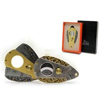 Smokelife Cigar Cutte for Black Double Blade Cigar Cutter Best Gift,B