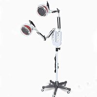 Infrared Heat Lamp, Far-Infrared Physiotherapy Lamp Double Head Device Beauty Salon Home Skin Baking for Pain Relief