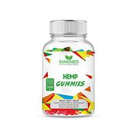 Sundhed Natural Hemp Gummies - 35ct - Reduce Stress, Anxiety, Pain, Tension, Inflammation - 350mg - No THC - Promotes Restful Sleep