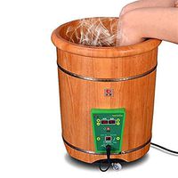 EXTR ANT Foot Massager Machine - Electric Foot Washing Barrel Wooden Wind Foot Bath Barrel Constant Temperature Heated Pedicure Tub Footbath Spa Gift