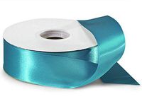Caribbean Teal Value Double Faced 1-1/2"x50 yds 100% Polyester Ribbon (3 Spools) - WRAPS-VDFS9340