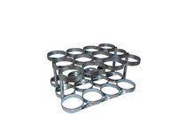 FWF Oxygen Rack Holds 12 (D OR E Style) CYLINDERS Diameter 4.3" Made in USA
