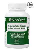 AloeCure Advanced Formula to Promotes Total Digestion Health and Immune Supports Daily daitry Supplements Pack 4
