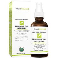 100% All Natural & Organic Feminine Oil Spray Treats Symptoms of Yeast Infections, BV & Candida Fast! Yoni Oil for Vaginal Health & pH Balance. Calms Burning & Itching, Reduces Odor. 2oz Glass Bottle
