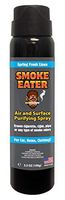 Smoke Eater - Breaks Down Smoke Odor at The Molecular Level - Eliminates Cigarette, Cigar or Pot Smoke On Clothes, in Cars, Homes, and Office - 3.5 oz Travel Bottle (Spring Fresh Linen AEROSOL)