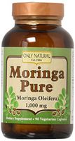 Only Natural Moringa Pure - 1000 mg - 90 Vegetarian Capsules (4-Pack)