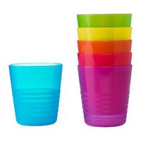 Ikea Kalas 101.929.56 BPA-Free Tumbler, Assorted Colors, 6 Count, 1- Pack