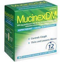 Mucinex Dm-expectorant/cough Suppressant, 80 Tablets (2 Packs of 40 Count)