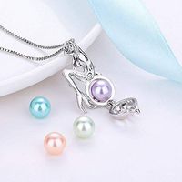 Freshwater Pearls Pearl Cage Mermaid Chain Necklace Pendant