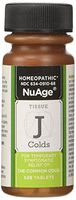 Cold and Cough Medicine, NuAge Homeopathic Tissue J Cold Remedy, Decongestant, Natural Relief of the Common Cold, 125 Count