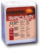 Tranquility SlimLine Junior Disposable Briefs, 24 to 42 Pounds, Case of 120