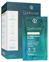 QuintEssential Hypertonic Elixir 3.3 Liquid Packets - Optimum 2X Mineralization Formula with 78 Ocean Minerals, Electrolytes & Trace Elements to Support Focus, Energy + Performance (10 Sachets)