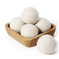 Wool Dryer Balls,6 Pack Large Size Organic Australian Laundry Clothes Dryer Balls ,Premium Reusable Natural Fabric Softener,Organic Eco Wool Dryer Balls,Reduce Wrinkle&Drying Time,Hypoallergenic