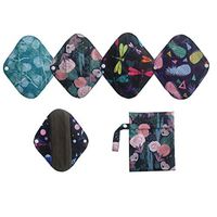 5PC Charcoal Bamboo Cloth Menstrual Pads (S-Group)