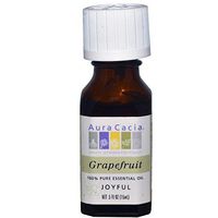 Aura Cacia, 100% Pure Essential Oil, Grapefruit, 0.5 fl oz (15 ml)(pack of 2)